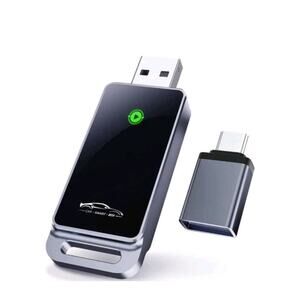 VNILRGLE BY967D Wireless CarPlay Adapter 2024 Upgrade Plug And Play No Latency